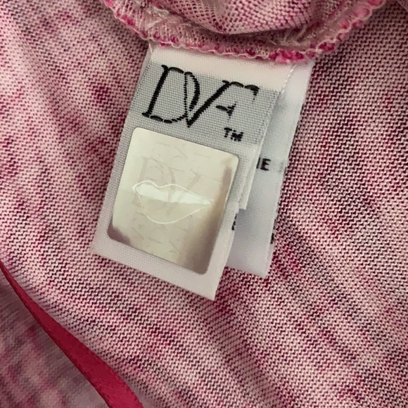 SOLD 100% silk Diane Von Furstenberg pink dress size 6 - Picture 4 of 6